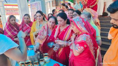 बिलासपुर के क्रांतिनगर जैन मंदिर में कलश स्थापना के साथ तीन दिवसीय रक्षाबंधन विधान का शुभारंभ।